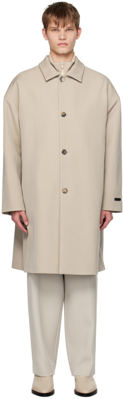 Photo: Fear of God Gray Single-Breasted Coat