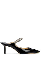Jimmy Choo Bing 65 Embellished Leather Mules Black