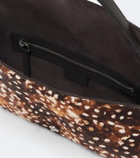 Staud Animal-printed calf hair shoulder bag