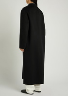 Rohe Single-breasted Wool Coat Black