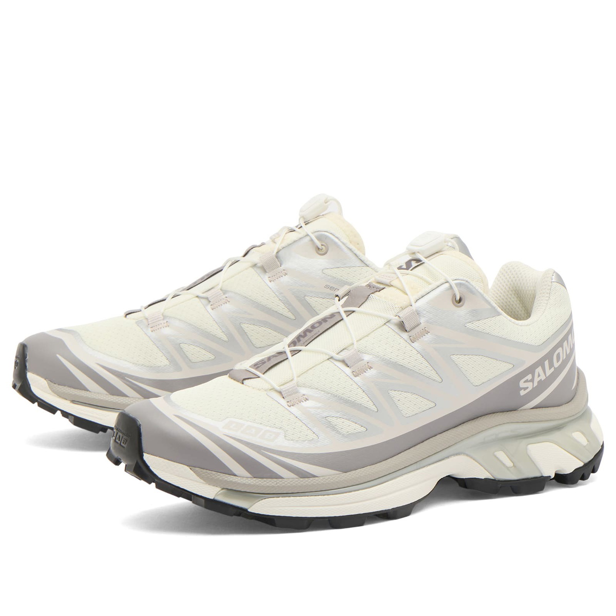 Salomon Women's XT-6 Sneaker in Vanilla Ice/Ftw Silver/Lilaca