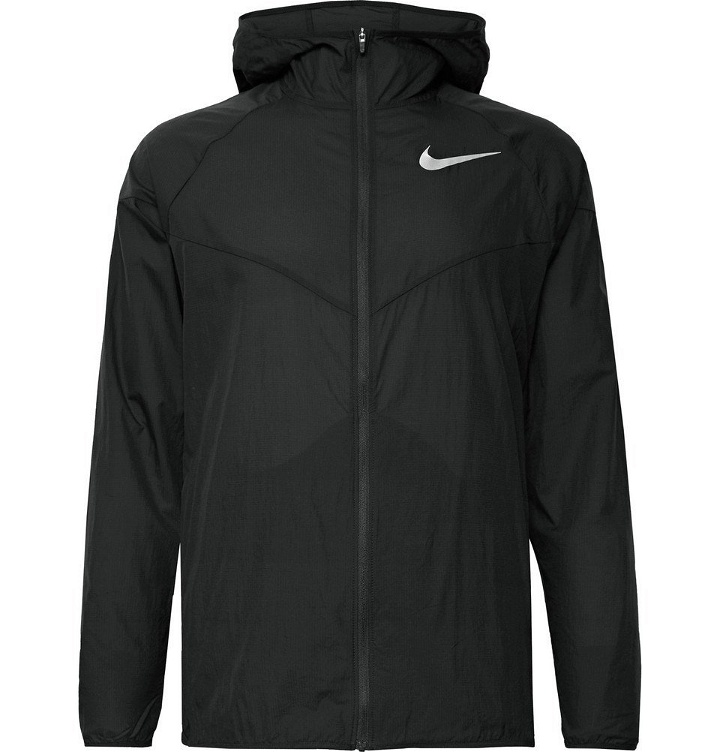 Photo: Nike Running - Windrunner Shell Hooded Jacket - Black