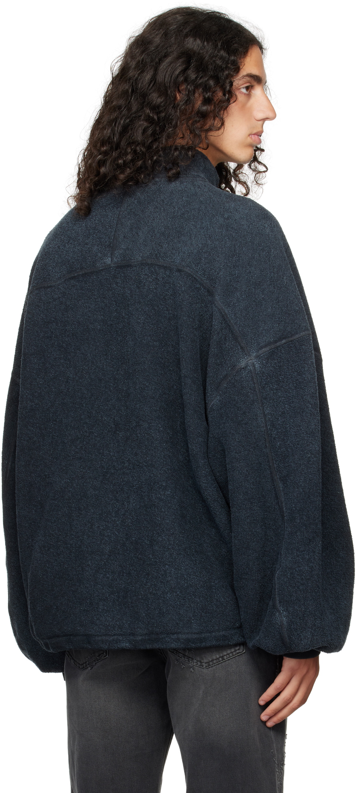 Alexander Wang Blue Half-Zip Sweatshirt