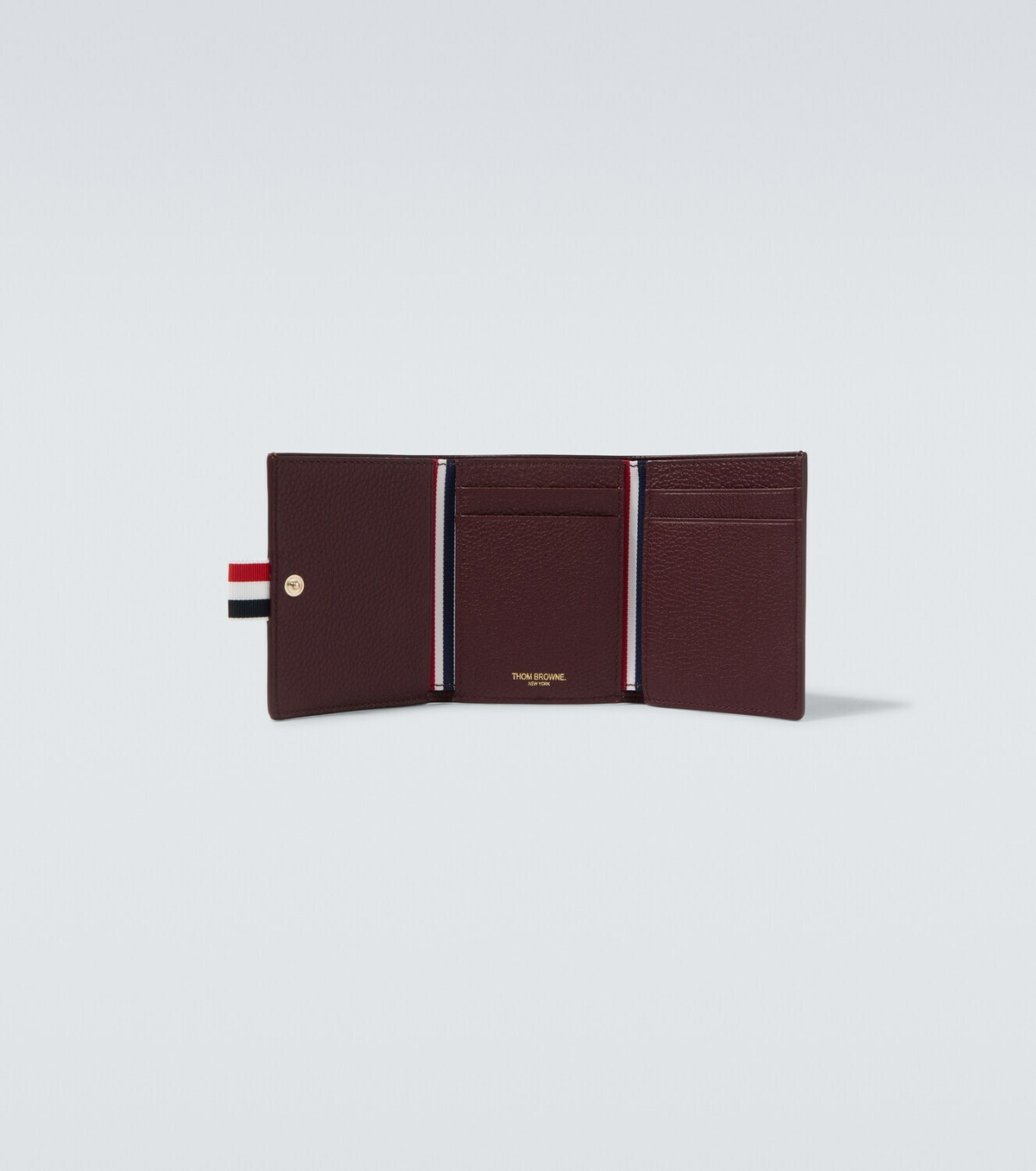 Thom Browne RWB Stripe leather wallet