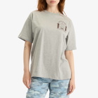 Damson Madder Women's Pour Over Coffee T-Shirt in Grey