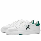 Axel Arigato Men's Clean 180 Heart Bird Sneakers in White/Green