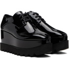 Stella McCartney Black Limited Edition Elyse Monochrome Platform Derbys