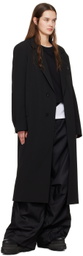 Wooyoungmi Black Single-Breasted Coat