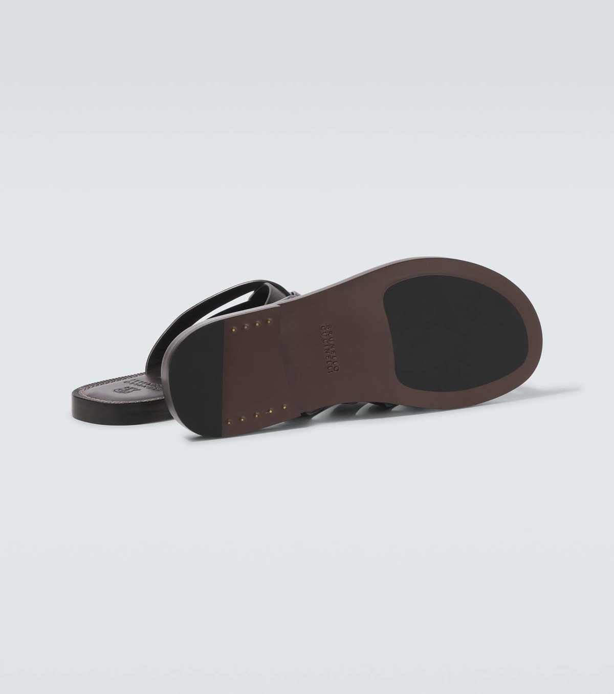Brunello Cucinelli Leather slip-on shoes Brunello Cucinelli display picture 1