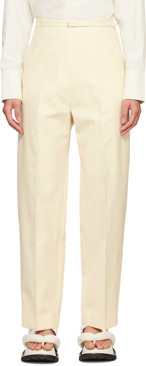 Buy Marks & Spencer White Tapered Trouser online