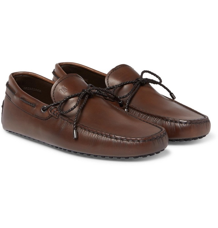 Photo: Tod's - Gommino Leather Driving Shoes - Men - Chocolate