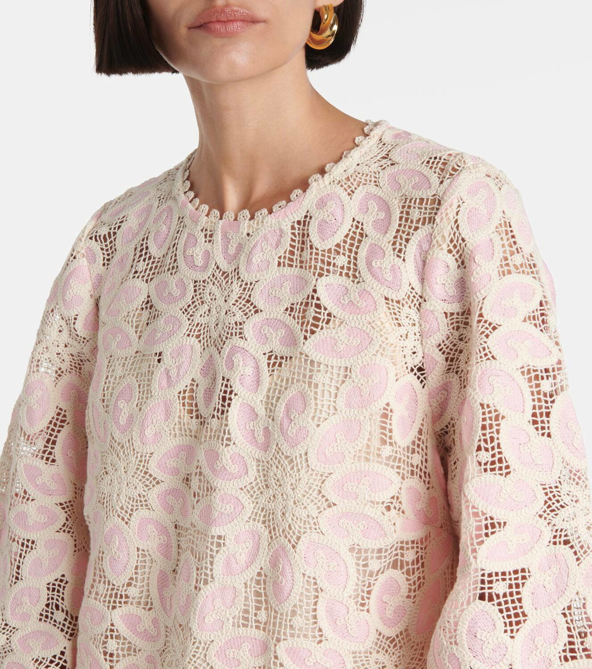 ZIMMERMANN ジマーマン ワンピース Ottie scalloped 984701 Zimmermann Ottie scalloped lace midi dress Zimmermann