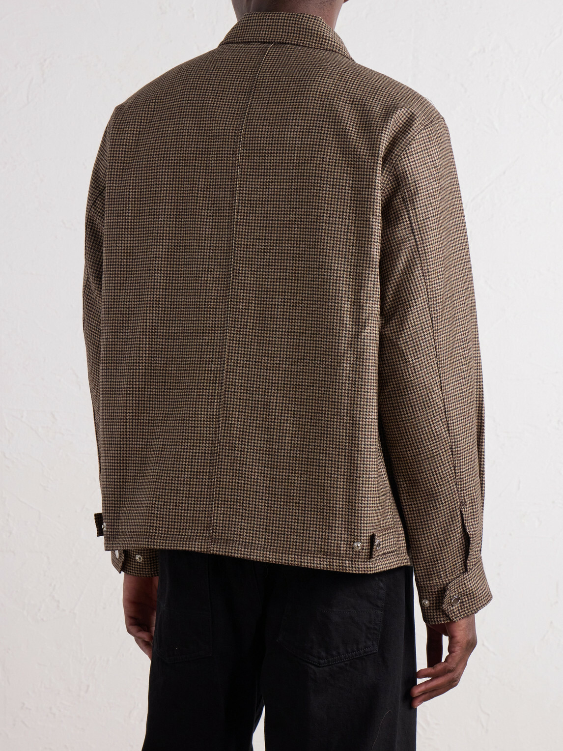 Corridor - Dekalb Houndstooth Wool-Twill Jacket - Brown