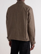Corridor - Dekalb Houndstooth Wool-Twill Jacket - Brown