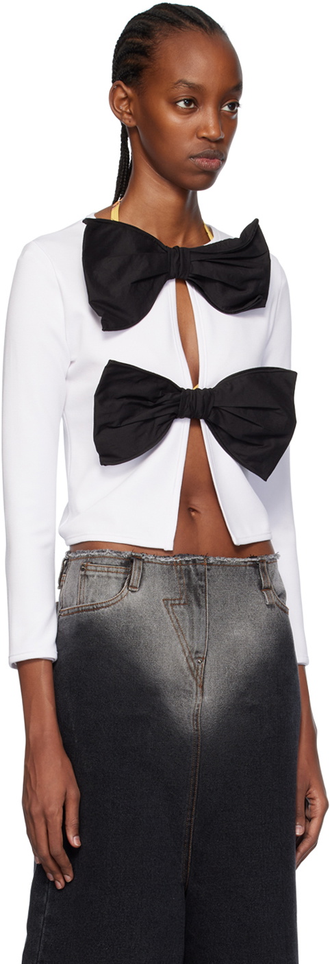 Pushbutton SSENSE Exclusive White Cardigan