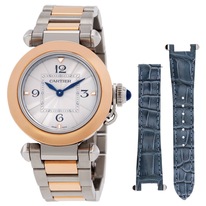 Photo: Cartier Pasha De Cartier Quartz Silver Dial Ladies Watch W2PA0007