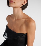 Magda Butrym Floral-appliqué tulle corset dress