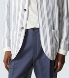 Brioni Linen and cotton straight pants