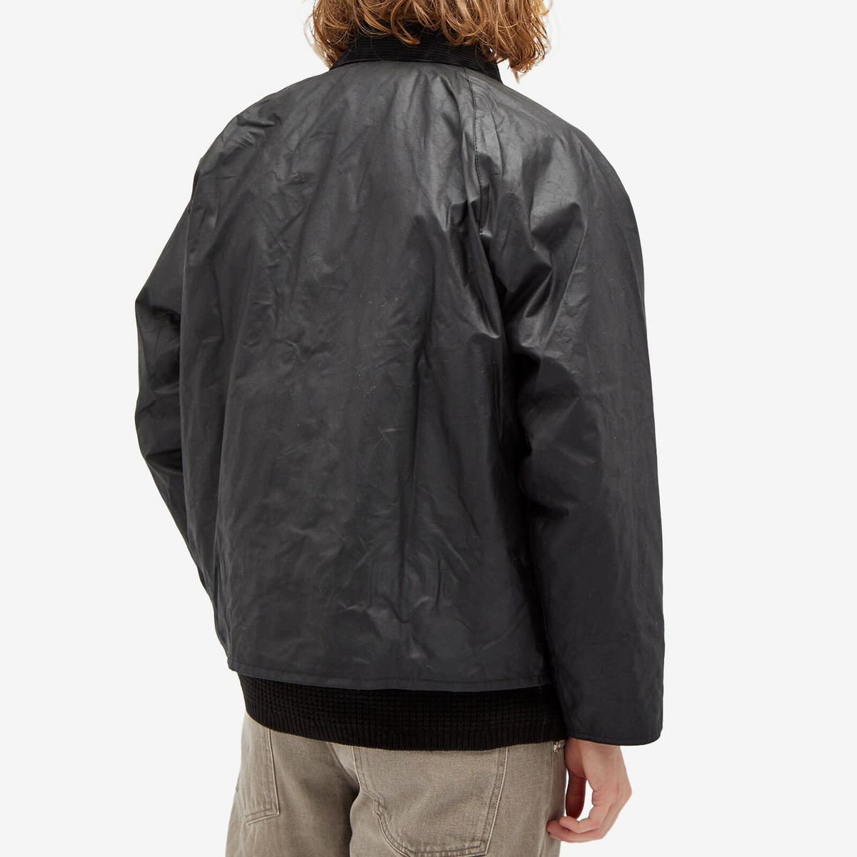 ジャケット・アウター Barbour OS Transport Wax BLACK Barbour OS Transport Wax Jacket Classic Black