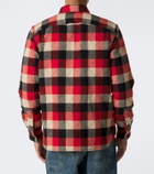 RRL Padded plaid wool twill overshirt