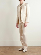 Favourbrook - Slim-Fit Herringbone Linen and Silk-Blend Suit Jacket - Neutrals