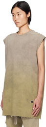 Rick Owens Taupe & Green Moncler Edition Tank Top