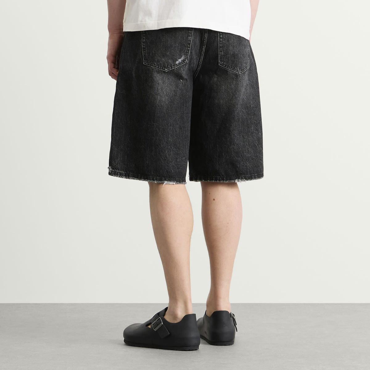 Bram's Fruit Men's Denim Shorts in Washed Black