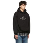 Balenciaga Black Paris Laurel Hoodie