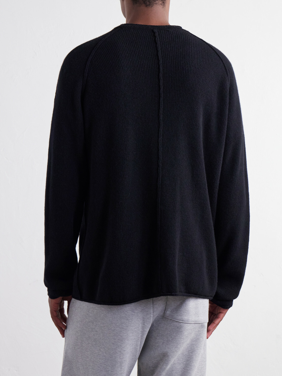 Casey Casey - Merino Wool and Cashmere-Blend Sweater - Black