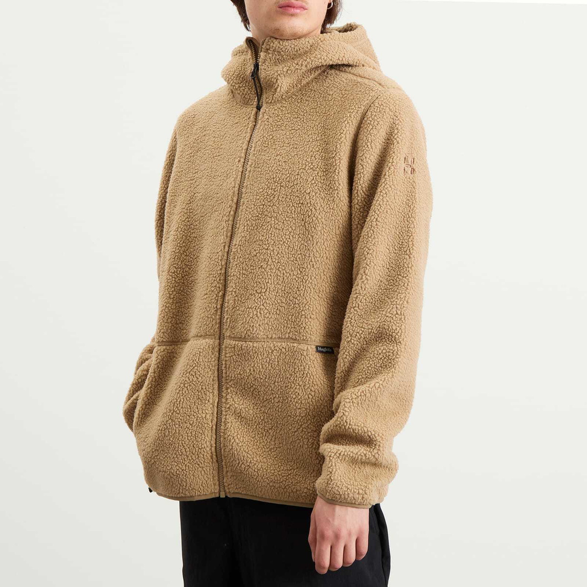 Haglöfs Men's Funäs Pile Fleece Hooded Jacket in Oak Brown