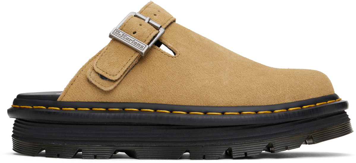 Dr. Martens Tan Slip-On Loafers Amazon.com | Dr. Martens Unisex Adrian T Bar Tan Mens 7  main image 3