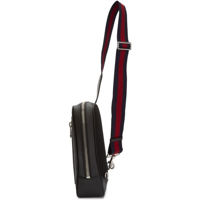 Gucci Black GG Supreme House Web Strap Belt Bag RRP £755 - Excellent  Condition