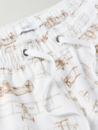 Onia - Charles Straight-Leg Long-Length Printed Swim Shorts - White
