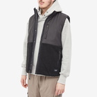 Taion Men's Reversible Down Vest in Black/Black