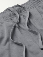 NIKE TRAINING - Mélange Dri-FIT Yoga Shorts - Gray