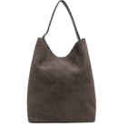 TOTEME Gray Belted Suede Tote