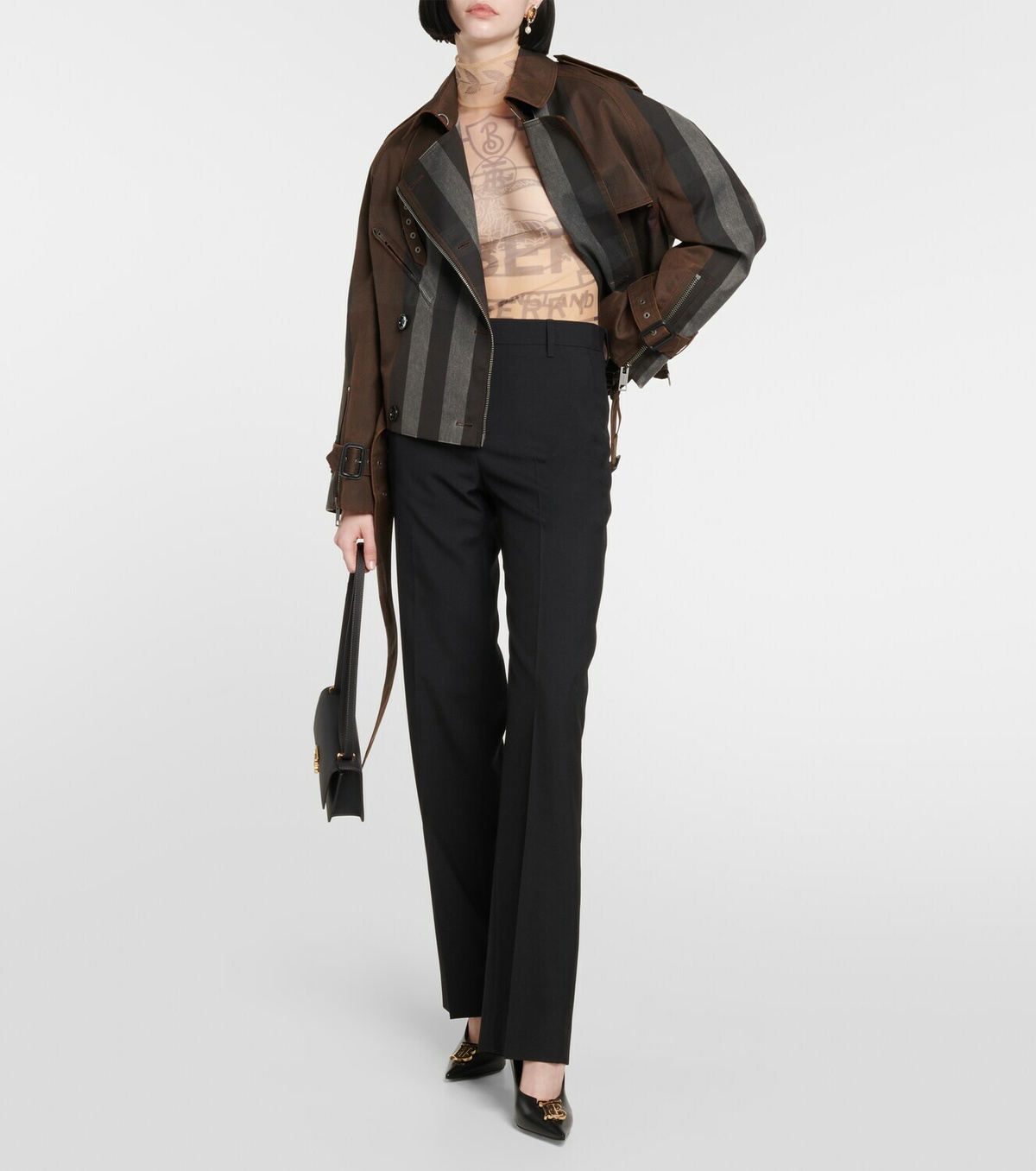 Burberry Striped canvas jacket Burberry