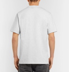 Vetements - Printed Mélange Cotton-Jersey T-Shirt - Men - White
