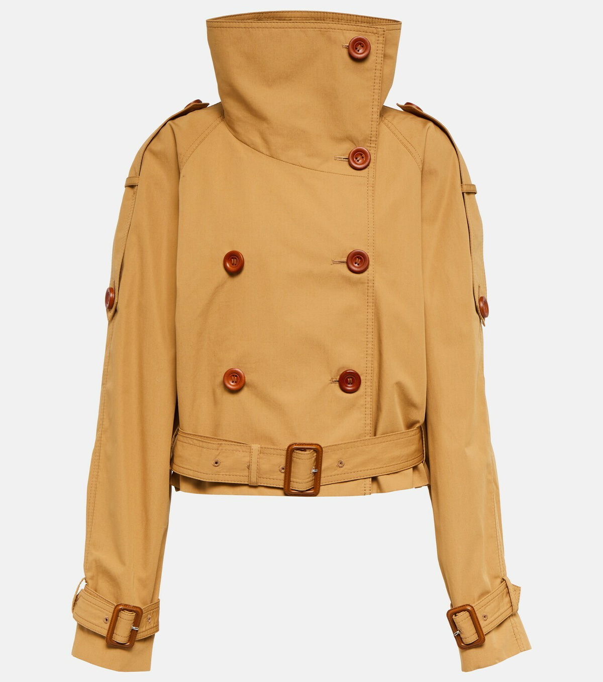 Acne Studios - Cotton gabardine cropped trench coat Acne Studios