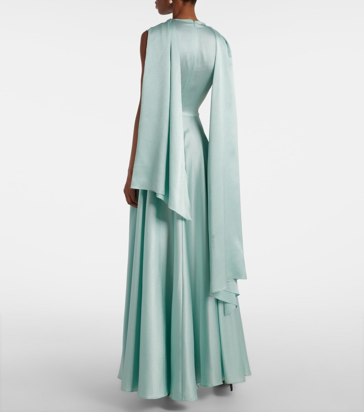 SOLACE LONDON Emelia スカーフ サテン ロング ドレス 関税込 Solace London Emelia scarf-detail satin gown Solace London