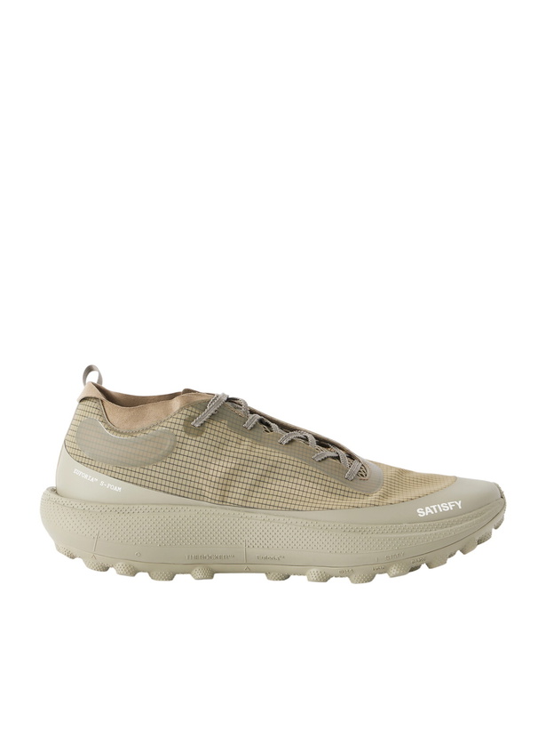 Photo: Satisfy - TheROCKER™ Rubber-Trimmed Rippy™ 66 Trail Running Sneakers - Green