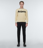 Alexander McQueen Intarsia waffle-knit cotton sweater