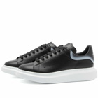 Alexander McQueen Men's Degrade Heel Oversized Sneakers in Black/Silver