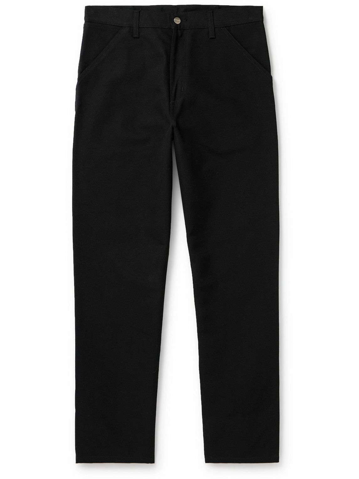 Carhartt WIP - Single Knee Straight-Leg Organic Cotton-Canvas Trousers - Black