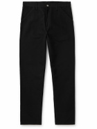 Carhartt WIP - Single Knee Straight-Leg Organic Cotton-Canvas Trousers - Black