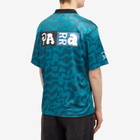 By Parra Men's Sports Flag Polo Shirt in Deep Sea Green