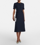 Valentino Crepe Couture VGold midi dress