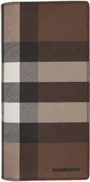 Burberry Brown E-Canvas Check Continental Wallet