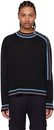 Kiko Kostadinov Black Striped Sweater