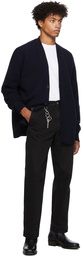 Schnayderman's Navy Fine Merino Wool Cardigan